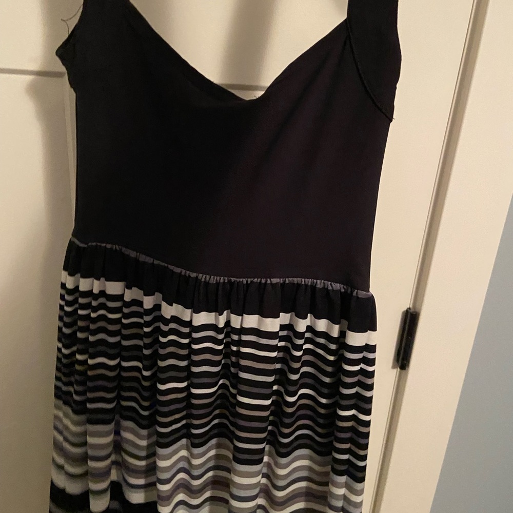 black and white striped dress. size XS